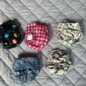 Colorful Kids Cloth Diapers Set